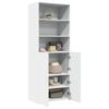 Vidaxl Tall Cabinet, White, 70X42.5X185 Cm, Wood-Based Material