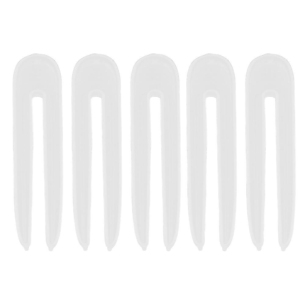 5pcs Elastic Silicone Hairpin Silicone Mold White Glossy Finish DIY Silicone Mold Flexible Mold Easy Demoulding Mold