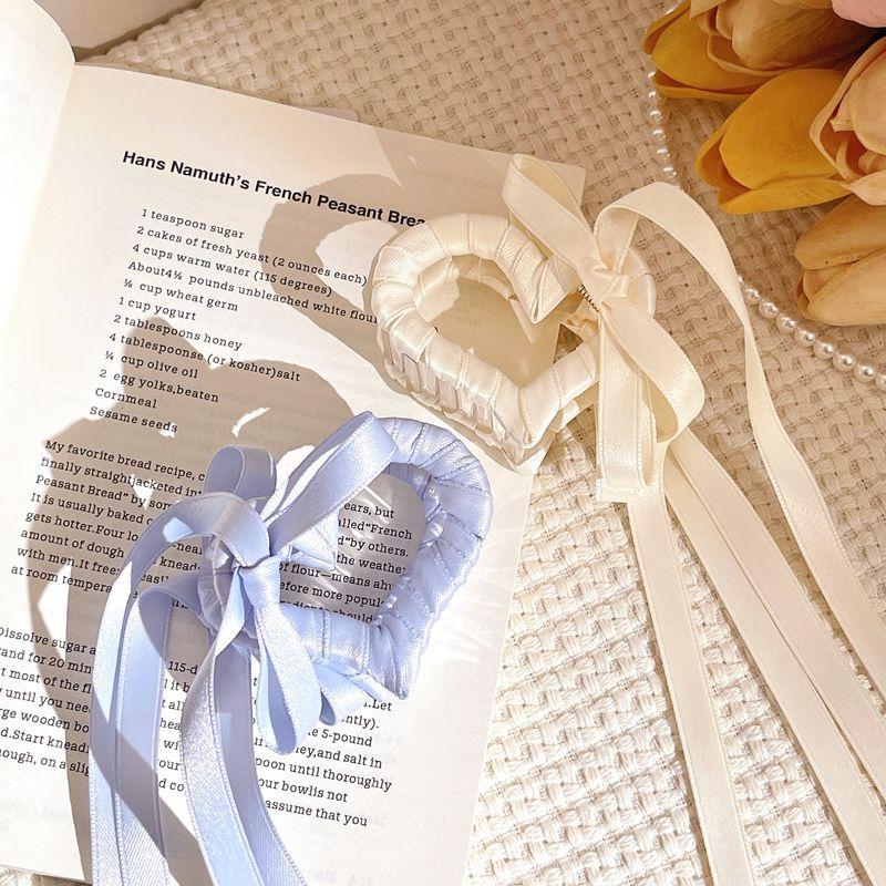 

1 шт. заколка для волос с лентой Любовь , женская полузаколка, бант на затылке, заколка для волос с лентой, заколка-акула, заколка для волос, аксессуар для волос