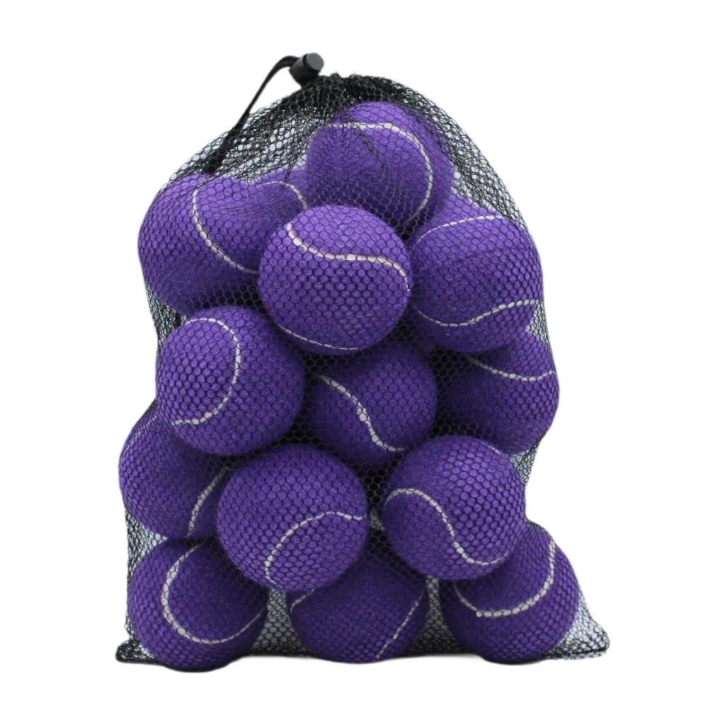 20x Tennis Balls 6.4 cm Diameter Pet Dog Tennis Balls Training Balls for Games Beginners Entertainment Outdoor Racquet Sports