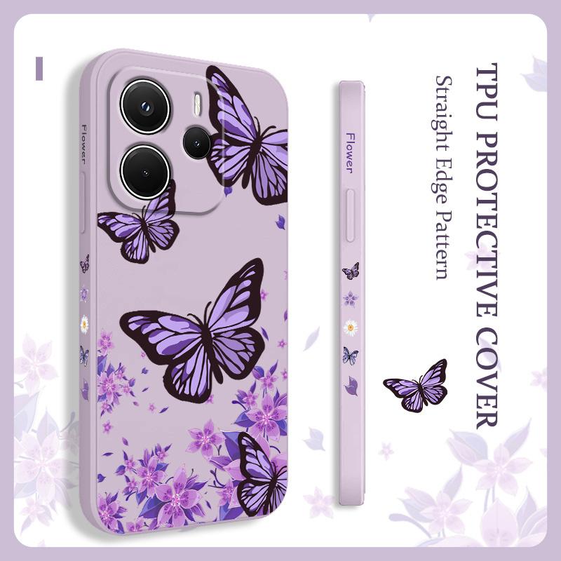 Dreamy Butterfly Phone Case For Xiaomi Redmi Note 14 13 12 12S 11 11S 10 10S Pro Plus 15 15C 14C 4G 5G Silicone Cover