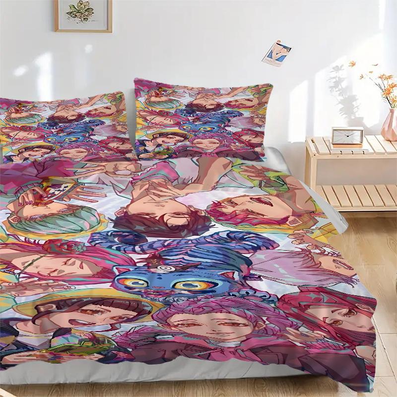 3Pcs Fantasy Friends Collage Bedding Sets For All Sizes New 3D Printed Bed Cover Comforter Duvet Cover Pillowcase Bedroom Decoration