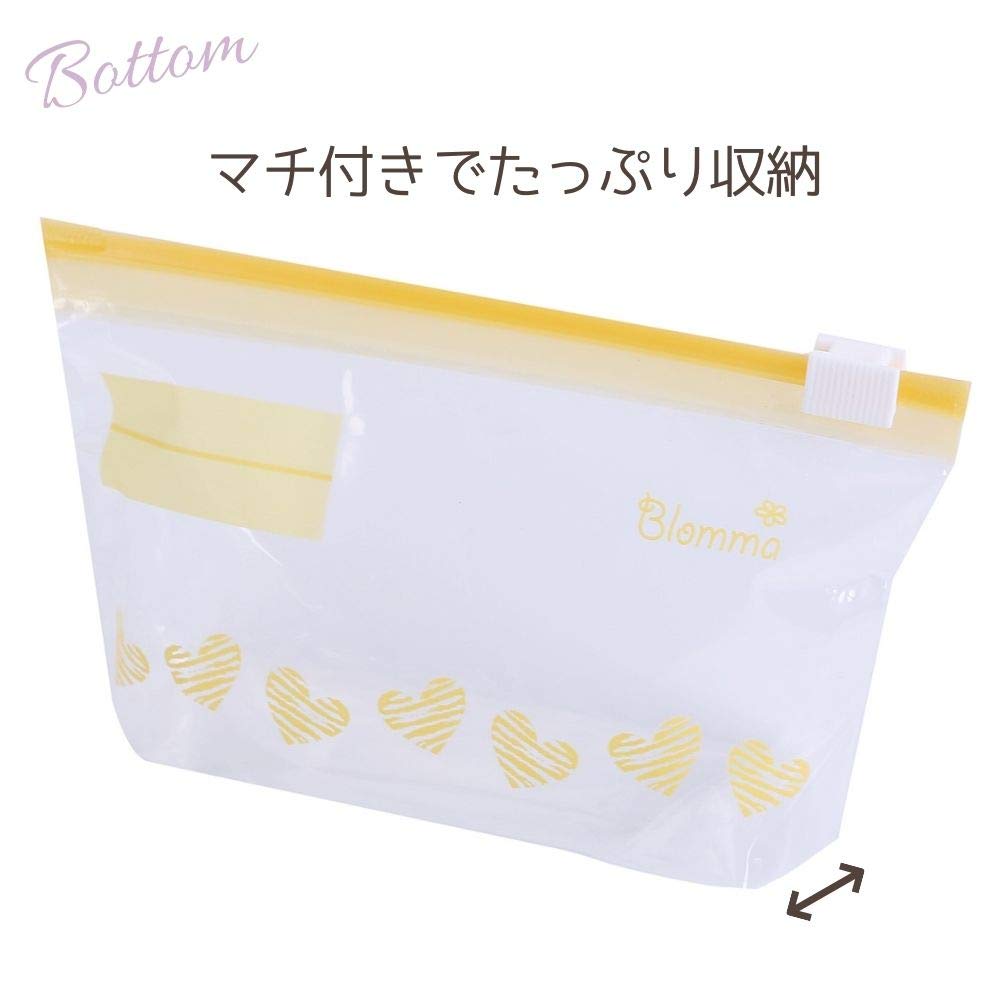 Schiebereißverschluss Typ A horizontal 42 Aufbewahrungsbeutel für Lebensmittel mit Bodenfalte Skandinavisches Muster Blomma (3 Arten, Stück)