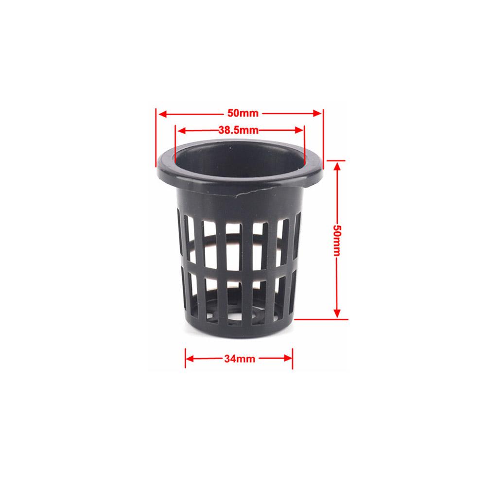 10pcs Hydroponic Baskets Plant Veg Grow Nursery Cup Pot Tray Aeroponic Planter Mini Wide Lip Design Black and White Garden Tools