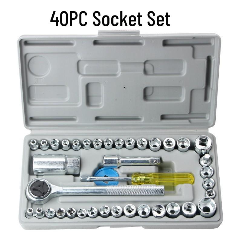 

Набор из 46 торцевых ключей и отверток с храповым механизмом для ремонта автомобиля