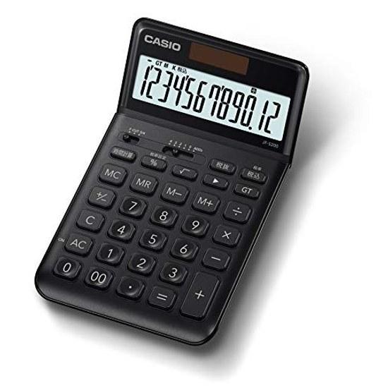 Casio Stylish Calculator Black 12 Digits Just Type JF-S200-BK-N