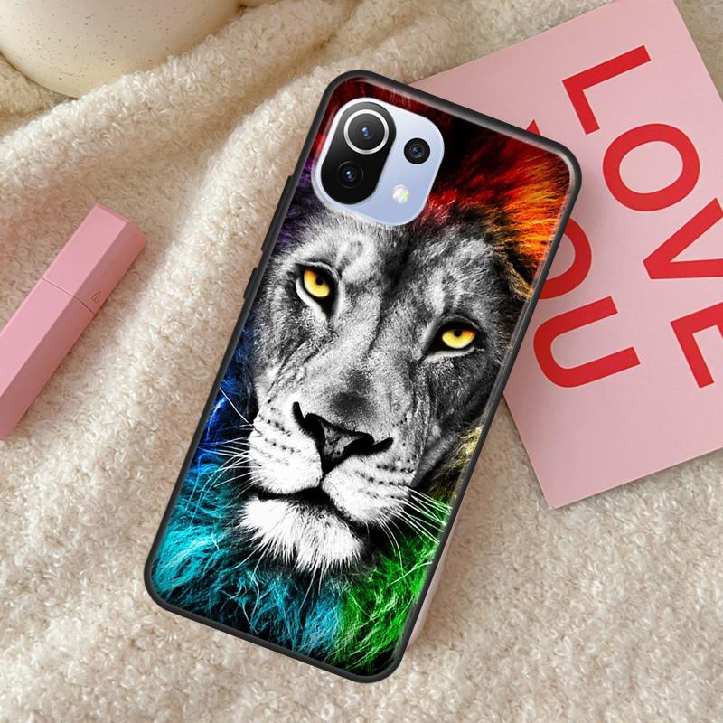 King of jungle Lion Case For POCO X5 X3 X4 F5 Pro F3 F4 GT C40 M5s Phone Cover For Xiaomi 13 11T 12T Pro 12 Lite