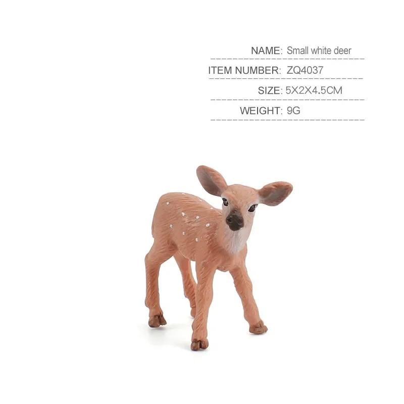 

Имитация лесного животного, белохвостый олень, статическое рождественское украшение в виде палевого животного, аксессуары для дома, украшение для гостиной 03
