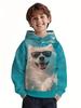 New Animals Hoodie Cute Dog Pattern 3d Print Autumn Fashion Comfort Pullover Long-sleeve Hoodie Outdoors Children's Clothing Boy