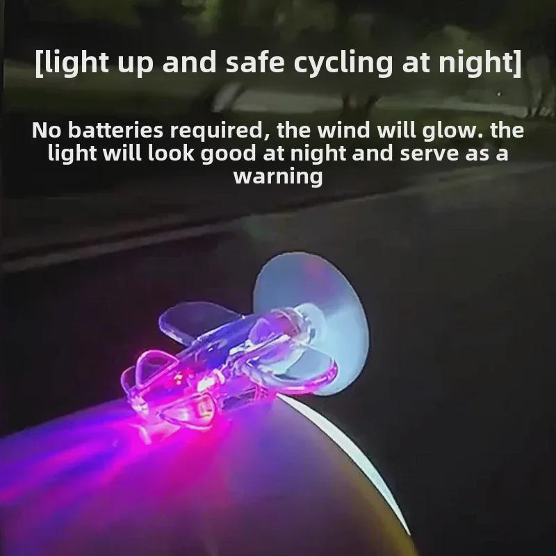 LED Wind-Powered Mini Plane Car & Motorcycle Ornament