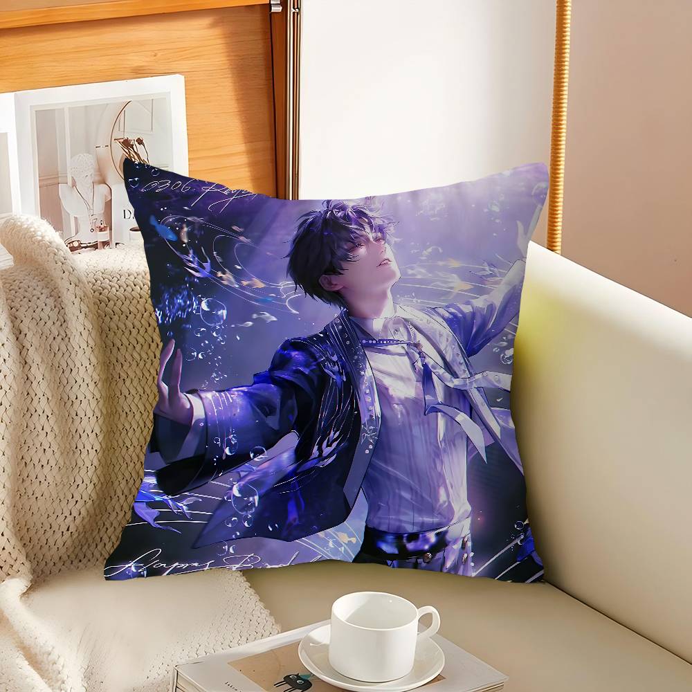 New Love And Deep Space Qi Yu Cushion Cover Car Throw Pillow Case For Sofa Car Christmas Gift 40x40cm 45x45cm