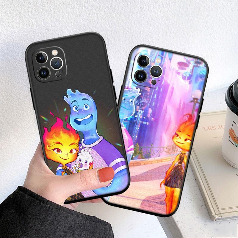 CJ39 Disney Elemental Soft Shell Phone Case for Samsung Galaxy Note 10 20 S23 S24 S25 Ultra FE Plus Edge Lite A02S A35 A07 A17