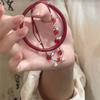 2026 Fashion Chinese Red Beads Festive Knit Bracelet Women Charm Vintage Lucky Bracelet Jewelry Party Vintage Popular Bracelet