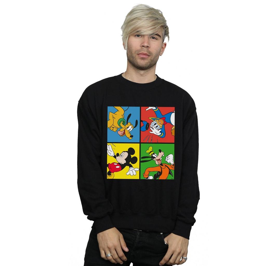Disney Mens Mickey Mouse Friends Sweatshirt