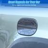 Car Filler Fuel Door Tank Gas Cap Cover Trim for Land Rover Defender 2020-2024 Exterior Fuel Tank Door Panel Cover Sticker Decal (Carbon Fiber)