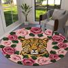 Feltanimals Round Area Rug,Carpet Rug for Living Room Bedroom Sofa Playroom Decor,Non-slip Floor Mat