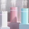 Desktop Humidifier with Atmosphere Light Quiet with 3 Outlet Air Humidifier Mini Portable for Bedroom Indoor Table Home Office