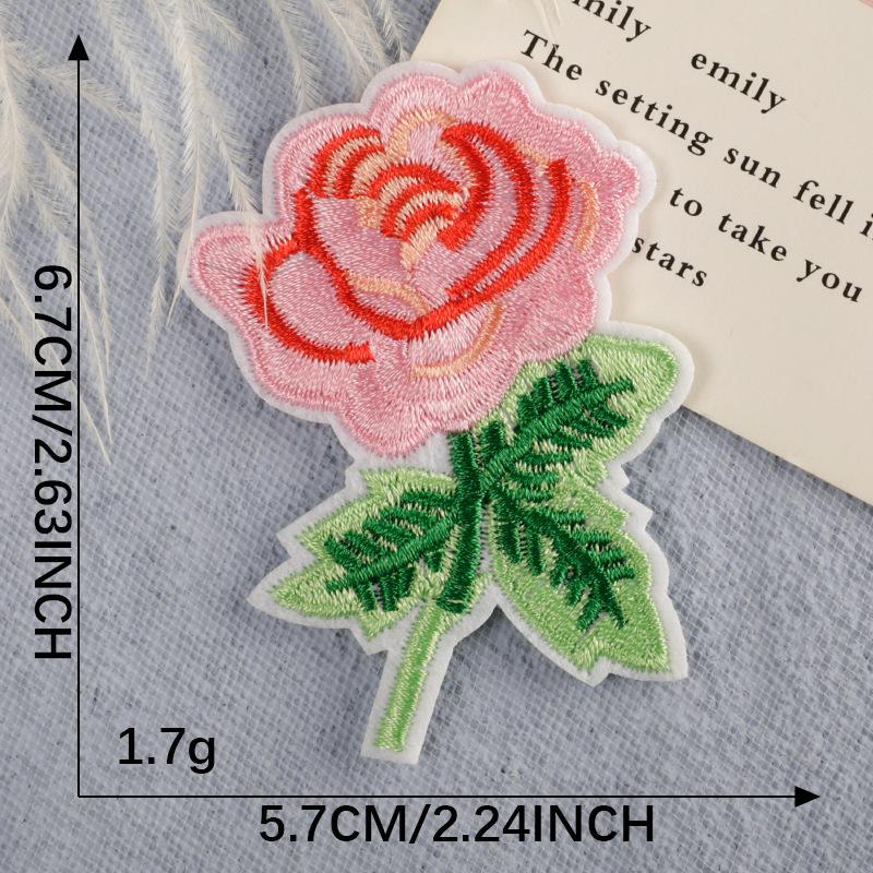 Self-Adhesive Embroidery Flower & Letter Patches for Clothing Accessories