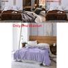 Coral Fleece Double Layer Blanket With Thick Plush Fabric For Winter Home Decor
