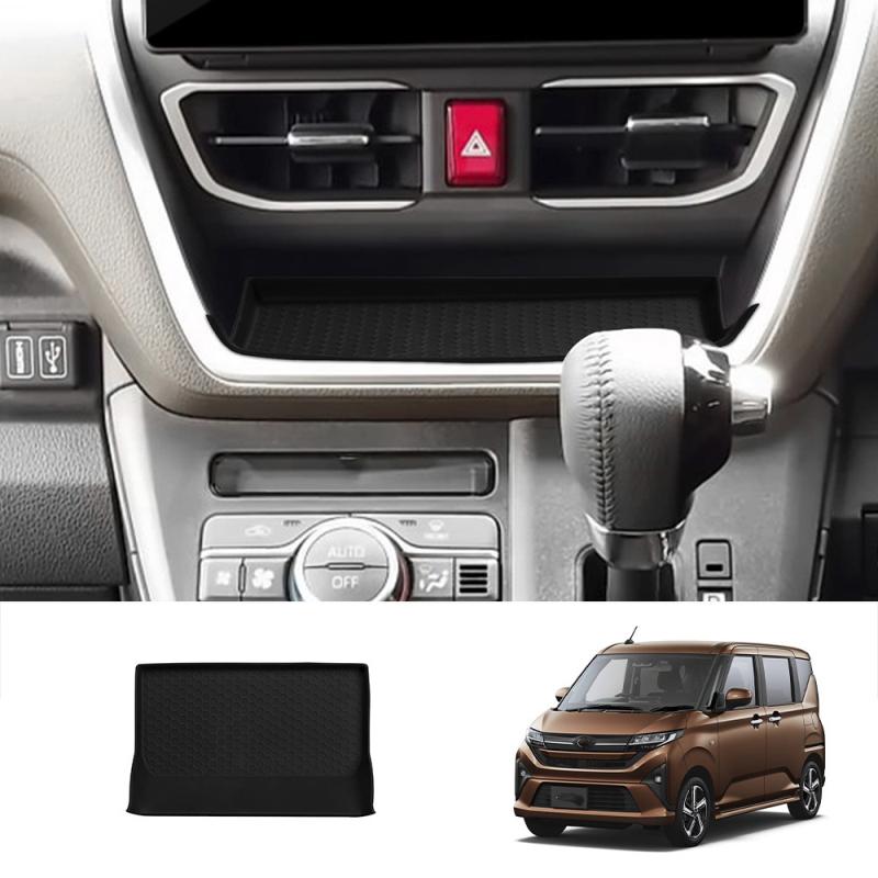 For Daihatsu MOVE 2025 2026 Silicone center console tray rack under navigation screen storage box left right drain water cup