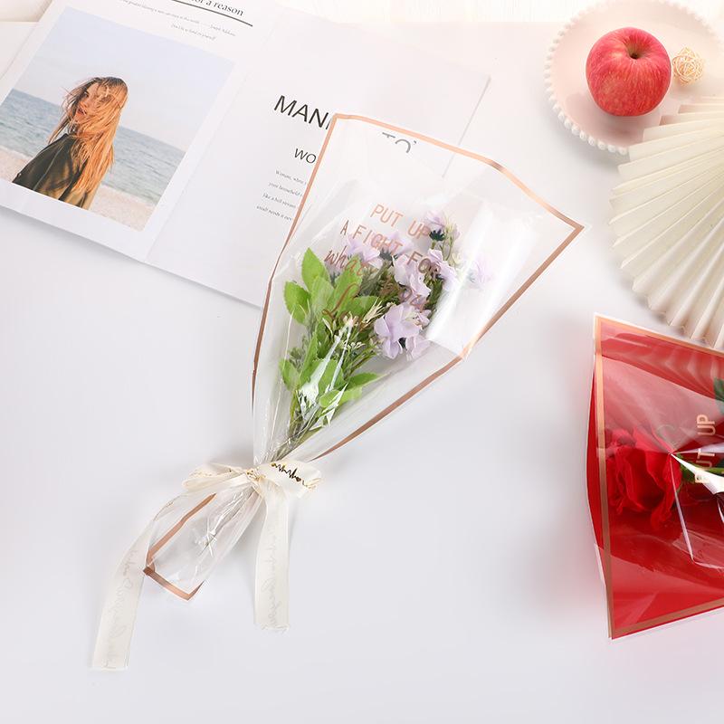 Valentine's Day Flower Packaging Valentine's Day-themed Shopping Malls Transparent Flower Packaging Transparent For Flower Event