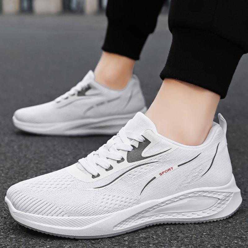 Men's Sports Shoes Summer Lightweight Breathable Men's Casual Shoes Soft Sole Shock Absorption Mesh Wear-resistant Running Shoes Mesh Shoes