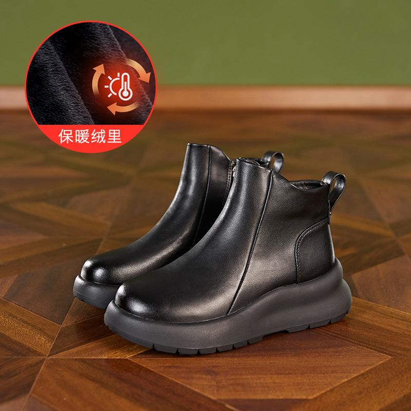 Women's Boots 2026 New Autumn/Winter Soft Bottom Spring/Autumn Single Boots Brown Short Boots