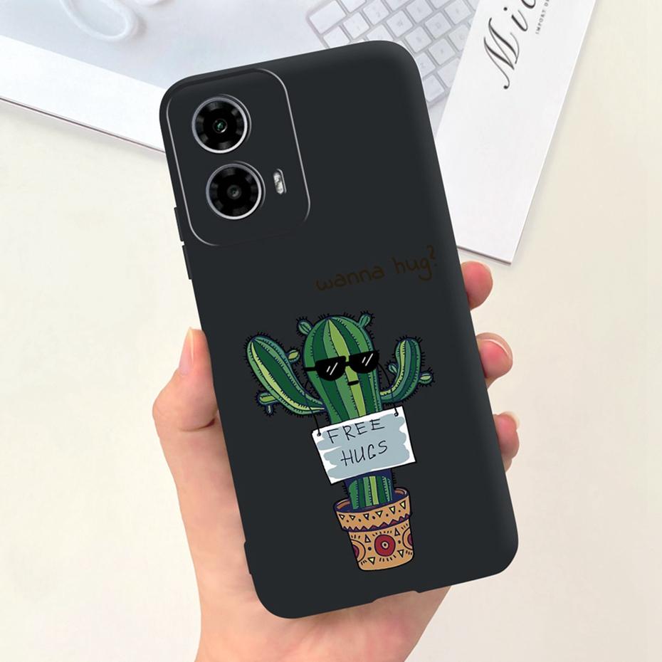 2024 New Fashion Case For Motorola Moto G24 G34 Black Silicon Soft Protective Back Cover For Moto G24 G34 4G 5G Phone Cases