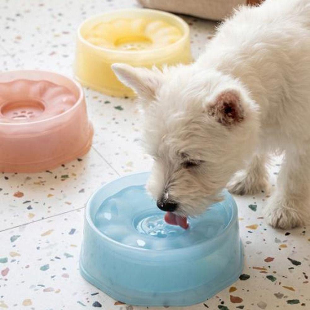 Anti-Splash Pet Floating Water Bowl Large Capacity Cat Bowl Dog Drinking Bowl for Cats and Dogs