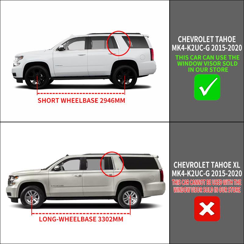 Chevrolet Tahoe Window Rain Visor Shield