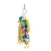 Birds Parrots Multicolored Natural Wooden Chewing Toy Biting Block Gnawing String