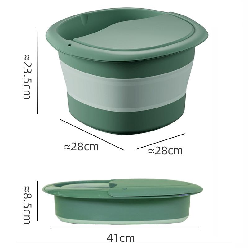 

Foldable Easy to Store Portable Foot Bath Tub Foot Bath and Massage Comfortable Foot Soak a Must Have for Home and Travel зелёный