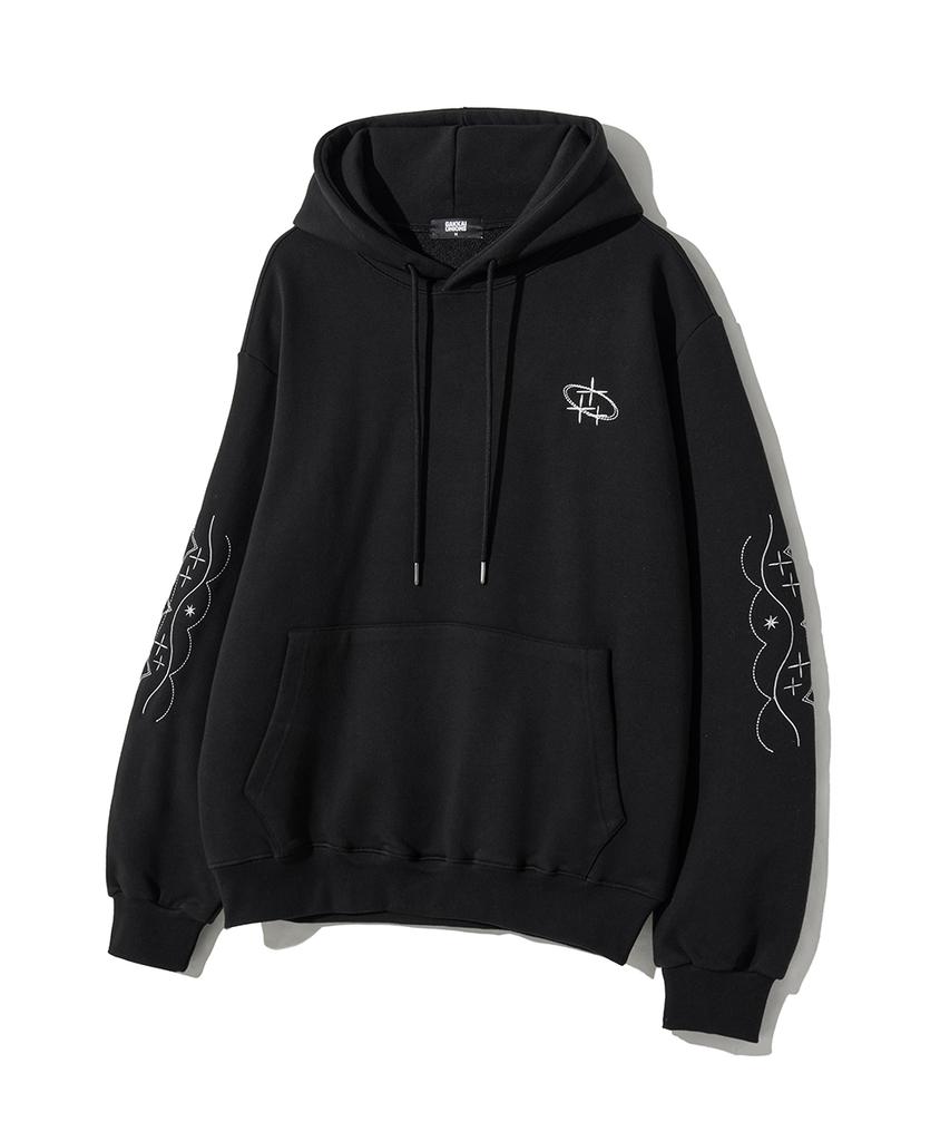 Starlight Embroidered Hoodie Black