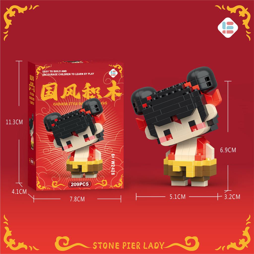 Kompatibel mit Lego Reise in den Westen Affenkönig Mythos Nezha Cartoon Peripherie Puzzle Zusammenbauen Baustein Kinderspielzeug Geschenk