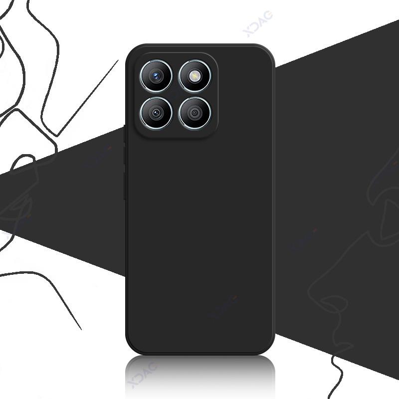 

Чехлы для мобильных телефонов Honor X8B HonorX8b 6.7 Global 360 Soft Luxury Square Liquid Silicone Back Cover Водонепроницаемые сумки Honor X8b чёрный