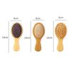 Mini Hair Comb Eco-Friendly Wooden Portable Air Cushion Cute Airbag Anti Static Wide Round Head Tooth Massage Combs Hair Brush