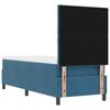 Box Spring Bed with Headboard Dark Blue 80 x 200 cm Velvet