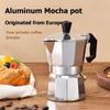 A84E-Aluminum Moka Pot, Small Octagonal Coffee Maker For Office Use, Home Coffee Maker, Espresso Machine