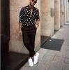 Men's Shirts Spring and Autumn Fashion Polka Dot Printing Long-sleeved Shirts Casual All-match Long-sleeved Shirts for Men