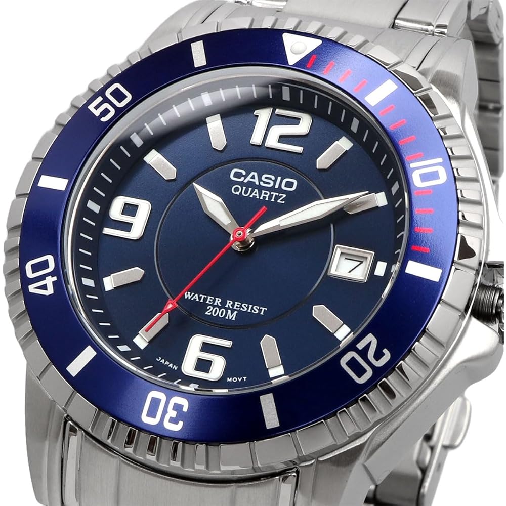 [Casio] CASIO Standard Men's Watch, Quartz, 20 ATM, Waterproof, MTD-1053D-2AV, Blue, Overseas Mod...