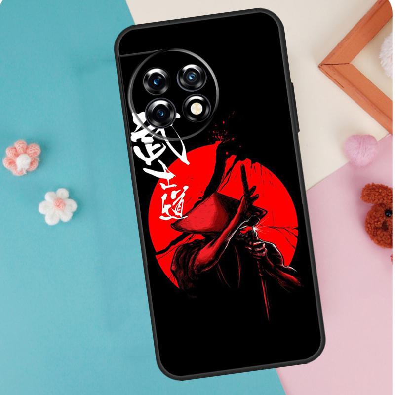 Samurai Japan Art Case For OnePlus 11 12 13 15 13R 12R 10R 8T 10T 9 10 Pro Nord 5 CE 4 3 2 Lite N20 N30 Cover
