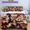 One Piece Adventure Print 3Pcs Bedding Setduvet Cover With 2 Bedropillowcase Home Birthday Gift