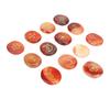 13Pcs Energy Stone Mind Soothing Stones Set with Symbol for Healing Meditation Red