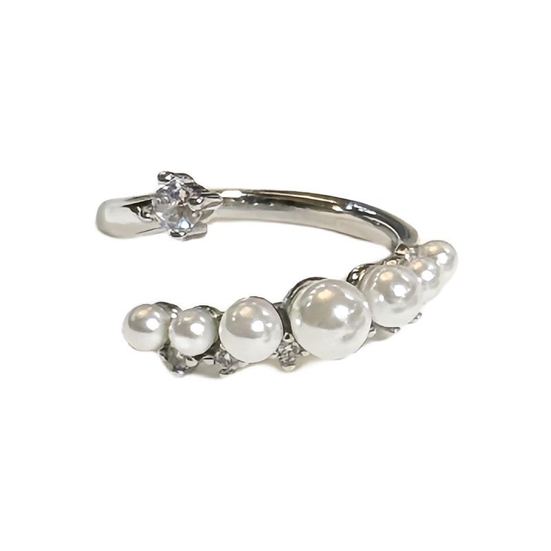 Light Luxury Line Geometric Simple Open Ring Women'S Jewelry High-End Pair Ring Fashion Niche Ring