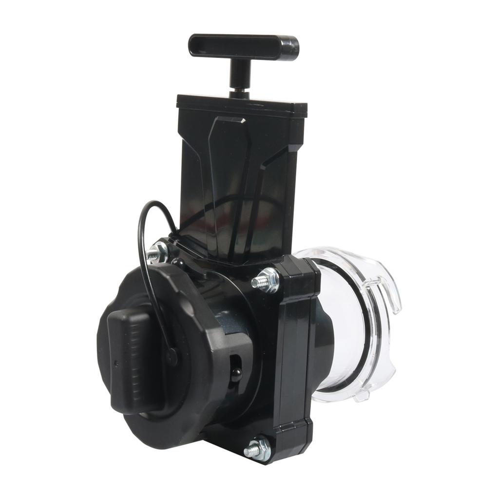 Manual Control 3 Inch Campers Trailer Waste Valves High Strength Plastic Construction Leak Proof Design For Outdoor Use