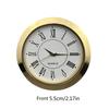 Stylish 55mm Clock Insert DIY Movement Round Clock Head Inlaid Reliable Time Display, Suitable for Various Settings