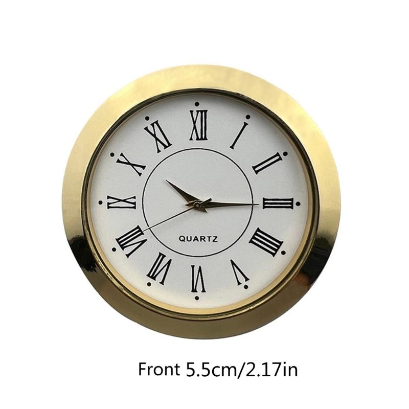Stylish 55mm Clock Insert DIY Movement Round Clock Head Inlaid Reliable Time Display, Suitable for Various Settings