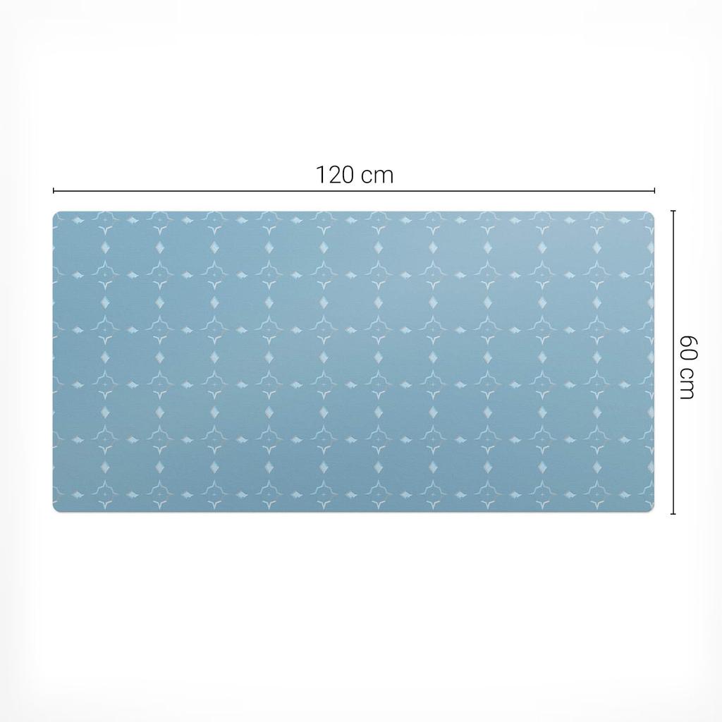 Dekoracyjna Mata Na Biurko Dla Graczy Geometryczny Wzór Retro 120X60 Cm