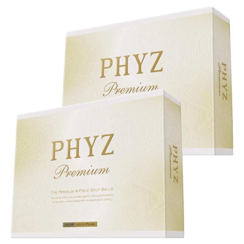 

[2 Dozen Set] Golf Balls PHYZ premium 2 dozen (24 pieces) gold pearl PMGX