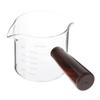 Espresso Glasses Coffee Measuring Cup, Sauce Pitcher Double Spouts Multipurpose Mini Cup